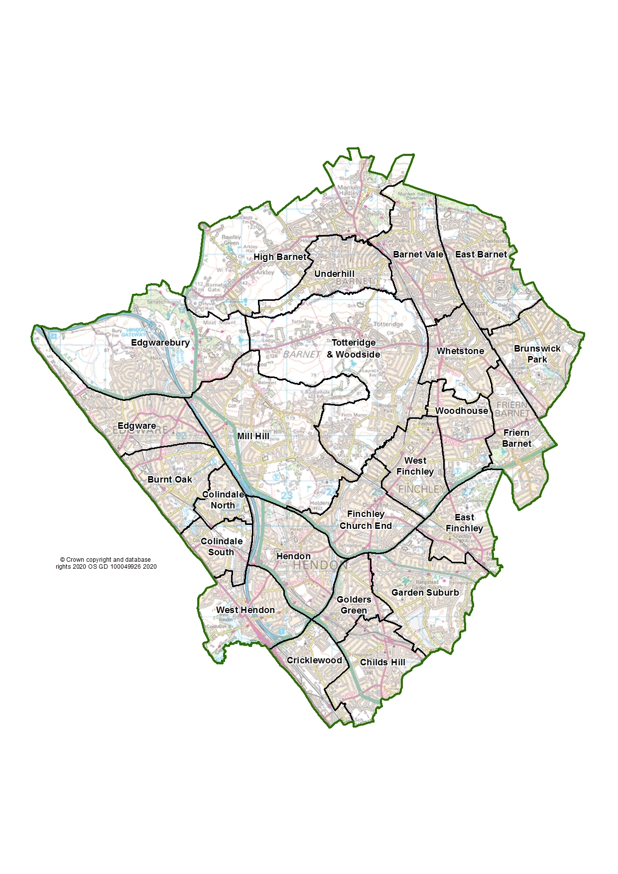 Barnet Council Boundary Map Barnet Ward Boundary Map Re-Drawn | Times Series