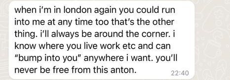 Message sent to Cllr Georgiou. Cllr Georgiou said being bombarded with text messages left him \completely overwhelmed\. Image Credit: Anton Georgiou. Permission to use with all LDRS partners.